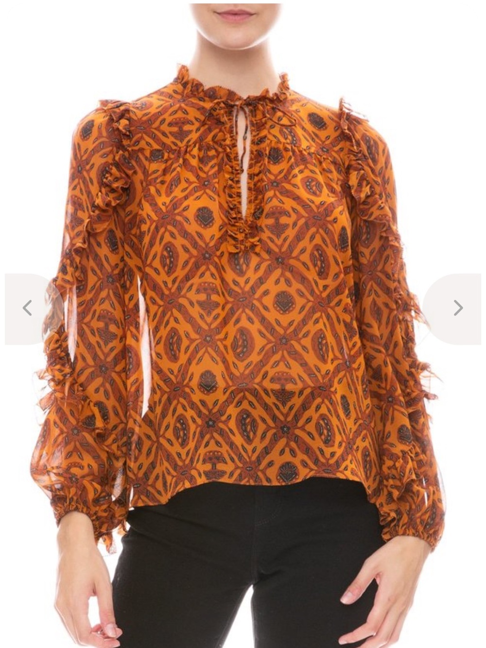 Ulla Johnson Rana Blouse Ocre